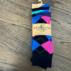 NWOT Sockshop Bamboo Men’s Dress Socks - 5 Pairs: UK Size 7-11, EUR 40-45)